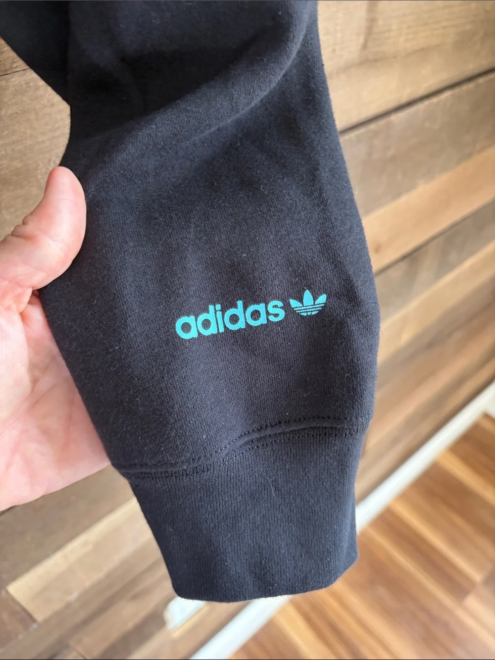 adidas OG Peace Sign Mens Black Hoodie